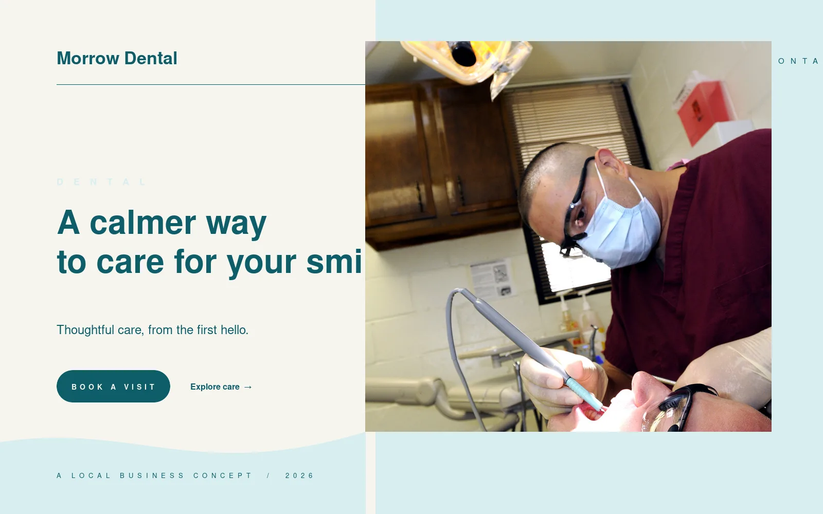 Dental website concept